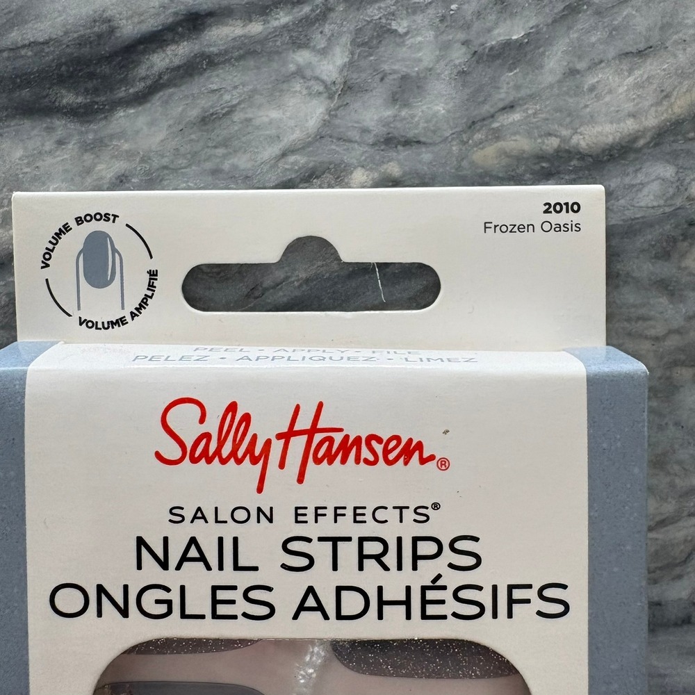 Sally Hansen Salon Effects Nail Strips 32ct Lot of 3 Powdered Sky Frozen Oasis - Picture 10 of 16